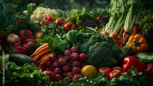 plant based vegan fresh foods, vegetables, salad, beans,  tomatos, paprika, avocado, wheat, diet, 16:9 © Christian