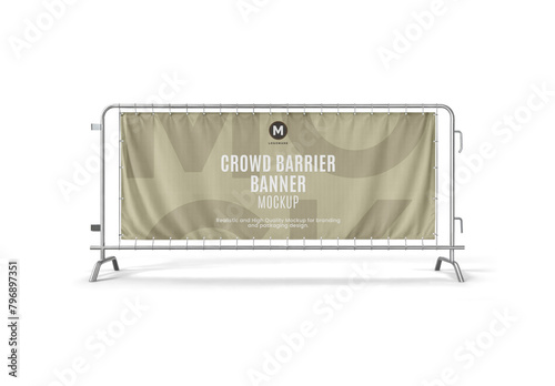 Crowd Barrier Banner Mockup