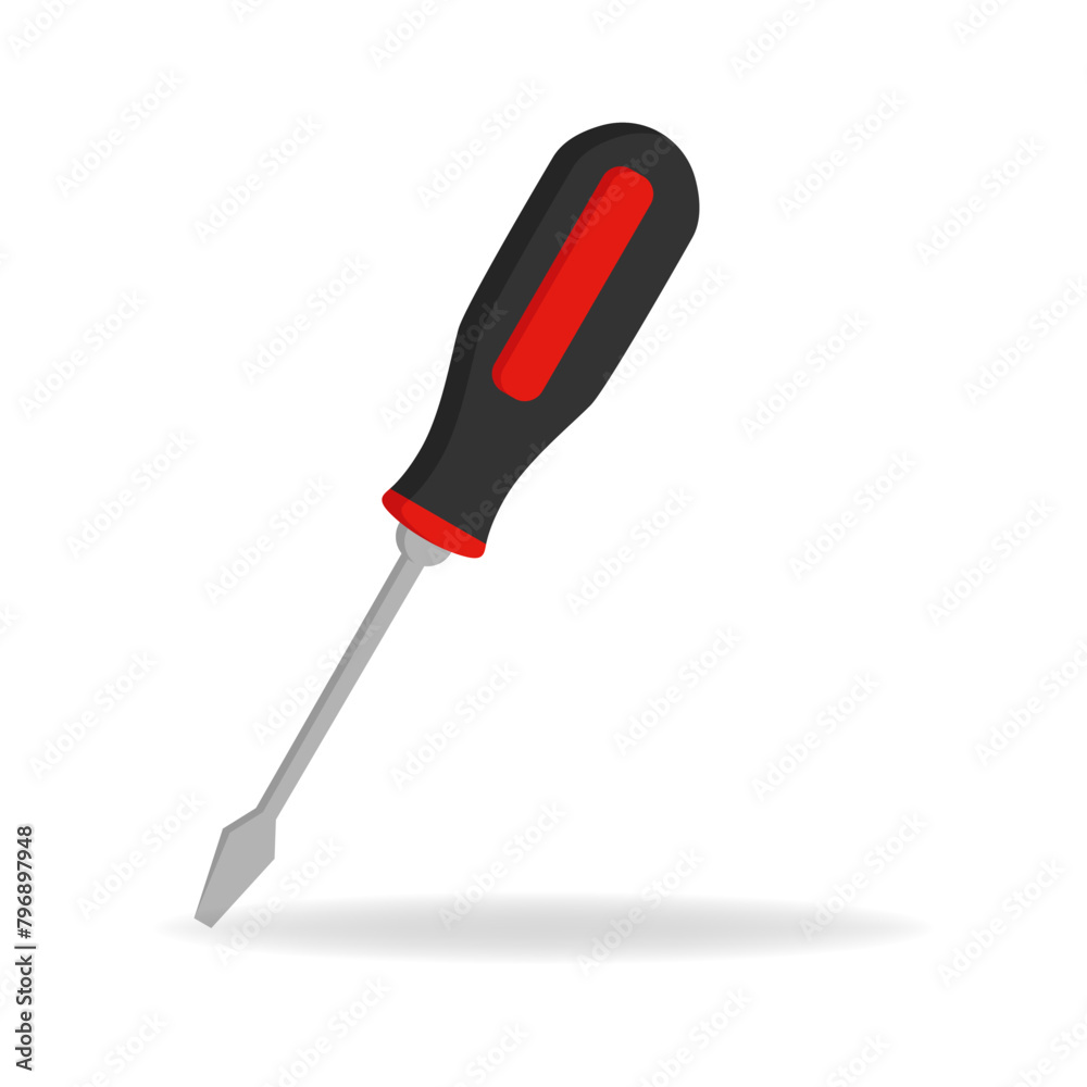 Screwdriver vector design illustration isolated on white background