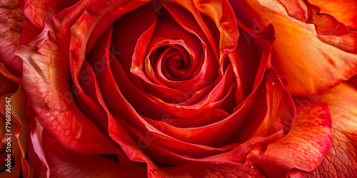 A close up of a red rose with a droplet of water on it