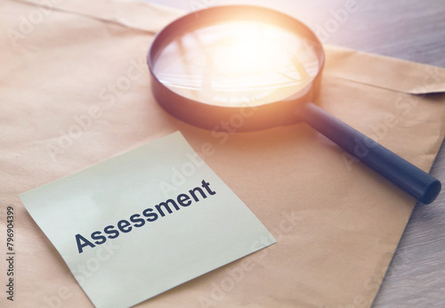 business assessment , risk management concept
