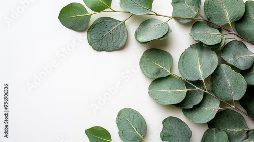  Close-up of leaves against a white background - insert text or image here photo