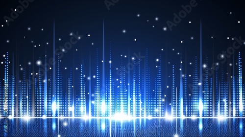  A blue abstract background with white stars and lines On a separate dark blue background, identical white stars and lines appear