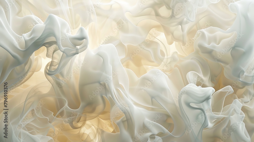Close Up of White and Cream Smoke Close Up of White and Cream Smoke
