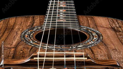  strings and a fret in the middle photo