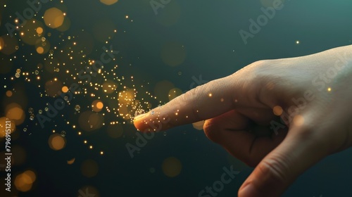 Fingertip Interaction with Digital Particles photo
