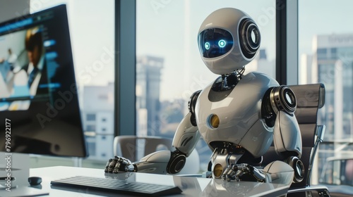 As robots integrate seamlessly into fast business environments  they bring stellar performance to the forefront of every discussion  business concept