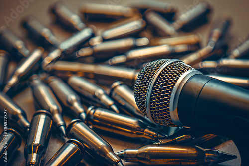 Microphone vs. Bullets  photo