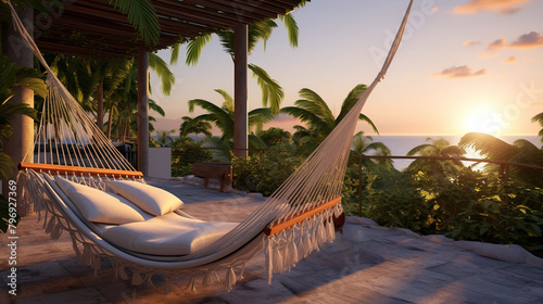 hammock on the beach , relax place 