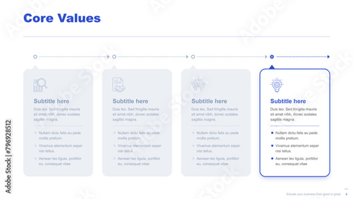 Flat business infographic diagram vector slide presentation template