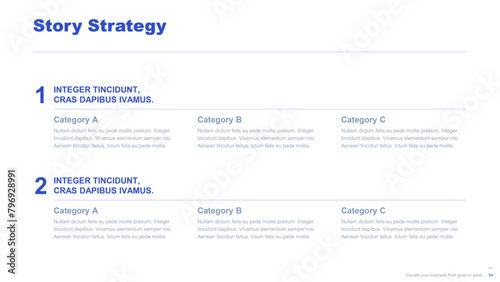 Flat business infographic diagram vector slide presentation template