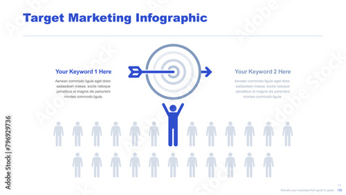 Flat business infographic diagram vector slide presentation template