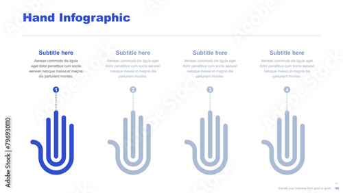 Flat business infographic diagram vector slide presentation template