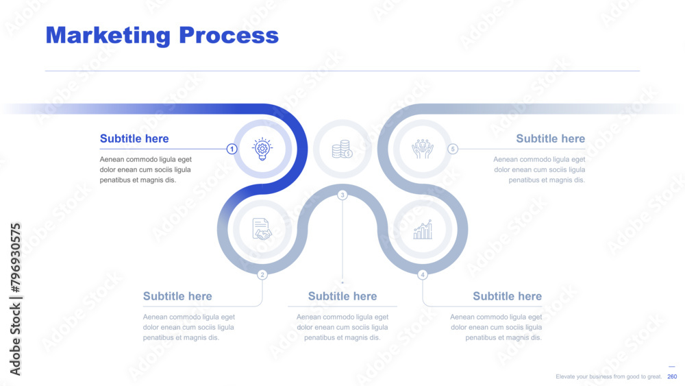 Flat business infographic diagram vector slide presentation template Flat business infographic diagram vector slide presentation template