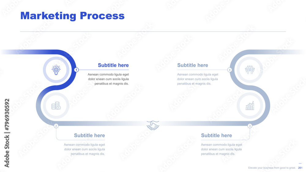 Flat business infographic diagram vector slide presentation template Flat business infographic diagram vector slide presentation template