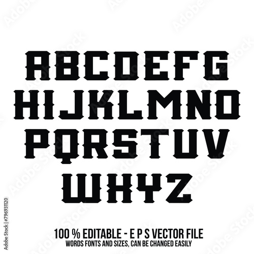 PrintClassic college font. Vintage sport font in american style for football, baseball or basketball logos and t-shirt. Athletic department typeface, varsity style font. Vector