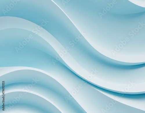 Abstract blue background with smooth lines and a wave pattern design.