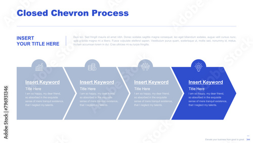 Flat business infographic diagram vector slide presentation template