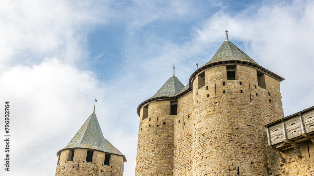 Castle of Carcassonne in France