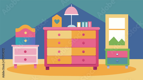 In a childs bedroom a dresser with bright mismatched s is a testament to the bond between a mother and daughter. They spent hours sanding and