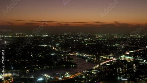 Wallpaper Mural Sydney skyline overlooking the Harbour Bridge, Australia during sunset. Torontodigital.ca