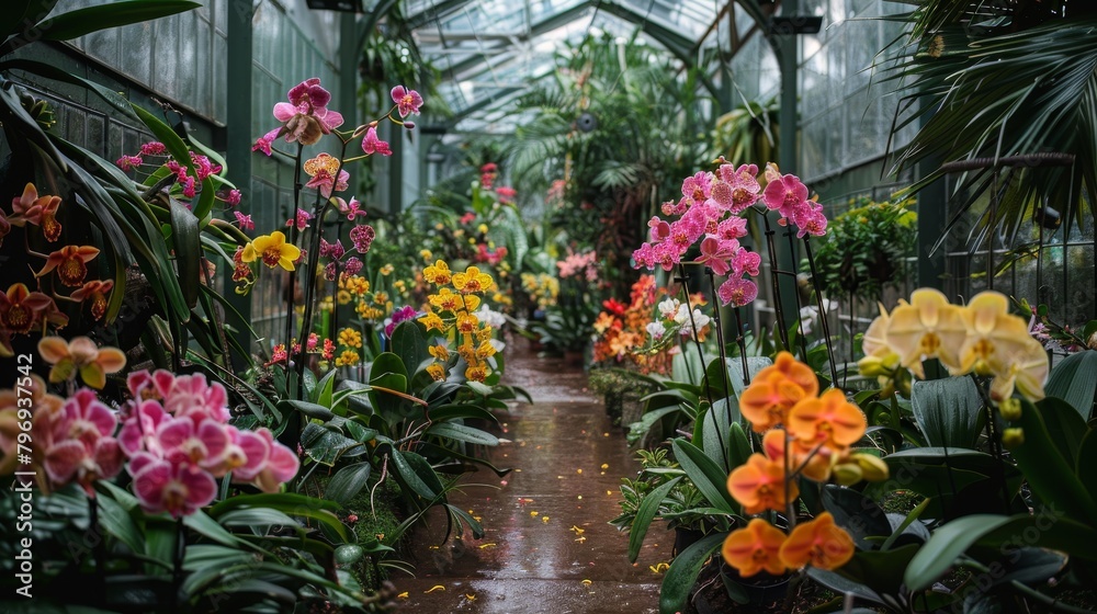 Vibrant Orchid Garden