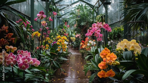 Vibrant Orchid Garden