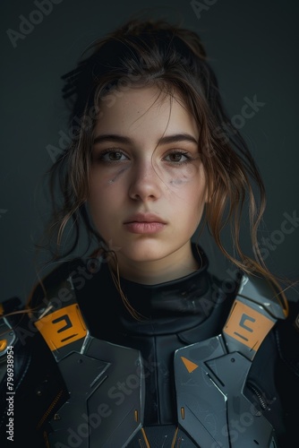 Futuristic Warrior Portrait