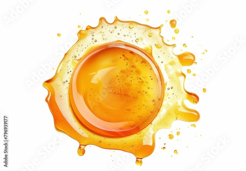 Honey dripping from a spoon