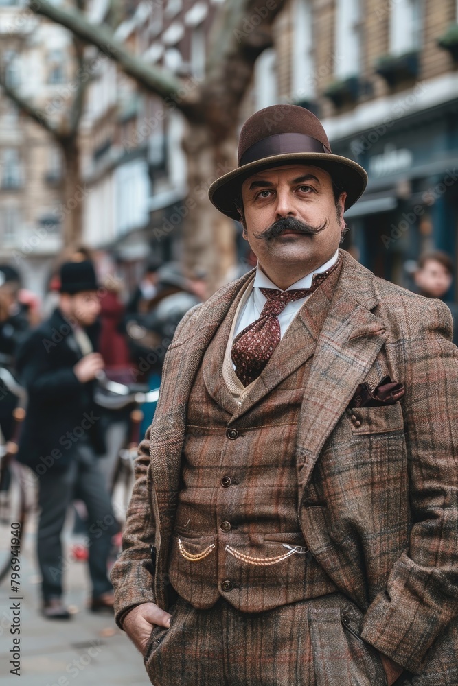 Dapper gentleman in vintage attire