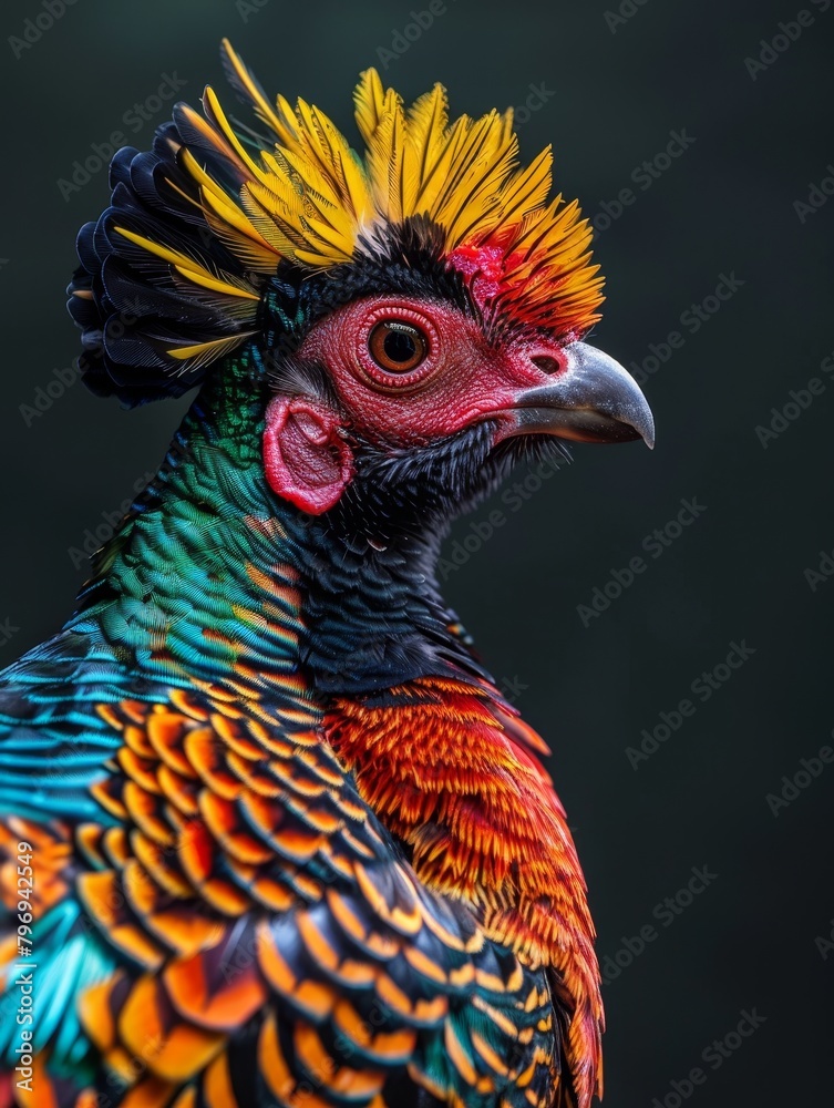 Vibrant Rooster Portrait