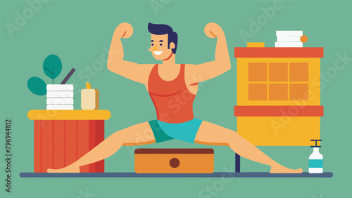 Suggesting sauna as a way to improve flexibility a fitness trainer encourages their clients to combine it with stretching exercises for maximum.
