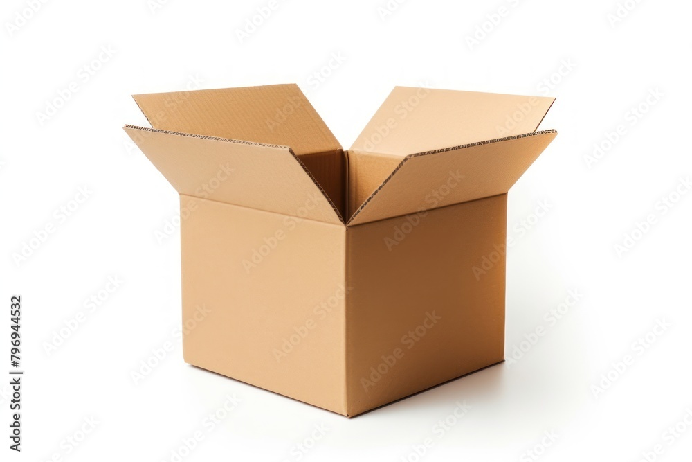 Cardboard box carton white background. Cardboard box carton white background.