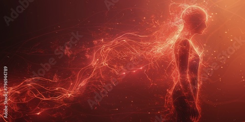 Woman in Red and Yellow