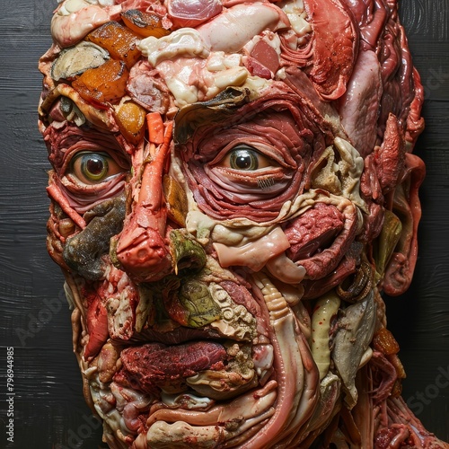 Surreal Meat Sculpture