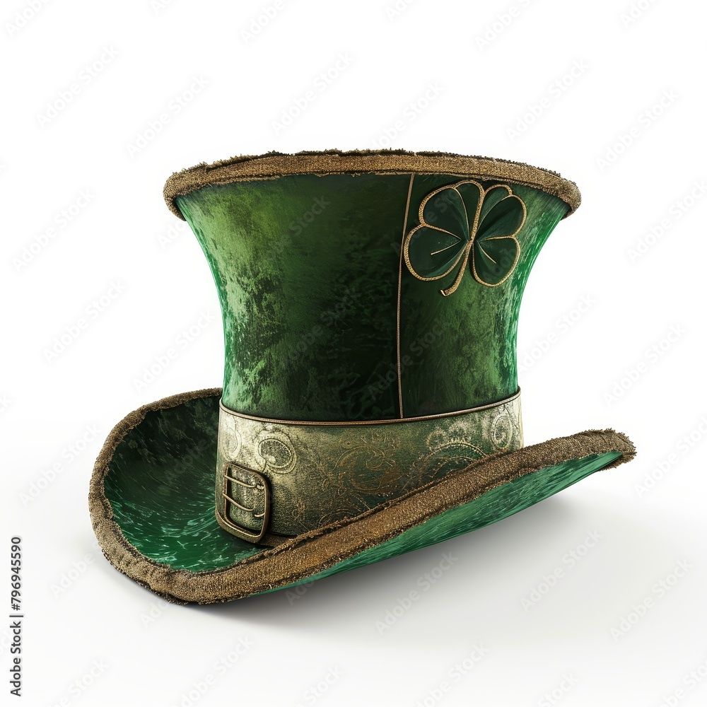 Naklejka premium Festive St. Patrick's Day Top Hat