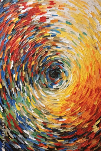 Vibrant Swirling Mosaic Pattern © Balaraw