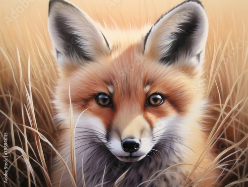 Captivating Fox in the Tall Grass
