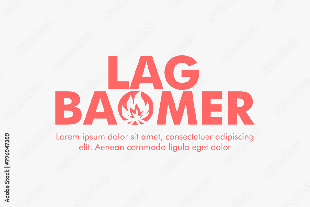 vector lag baomer banner template