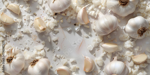 Chopped and Whole Garlic Cloves © CarolineJeff