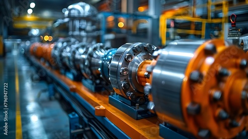 Maintaining gas turbines for generating pipeline gas. Concept Gas Turbine Maintenance, Pipeline Gas Generation, Industrial Equipment Care, Preventative Maintenance, Performance Optimization