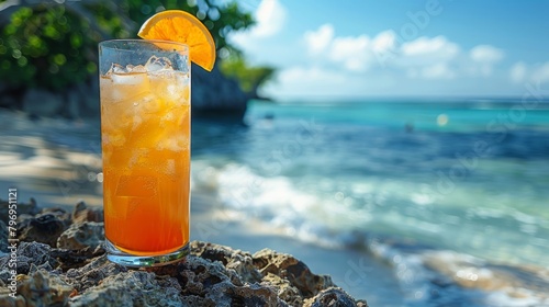 Drink on Sandy Beach