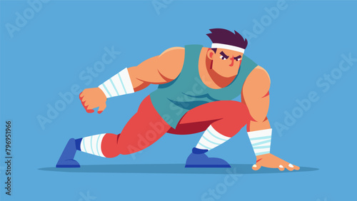 An injured fighter determined to keep training working on their ground game while wearing a cast on their arm.