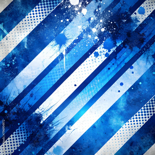 sublimation jersey design blue white brush stripe