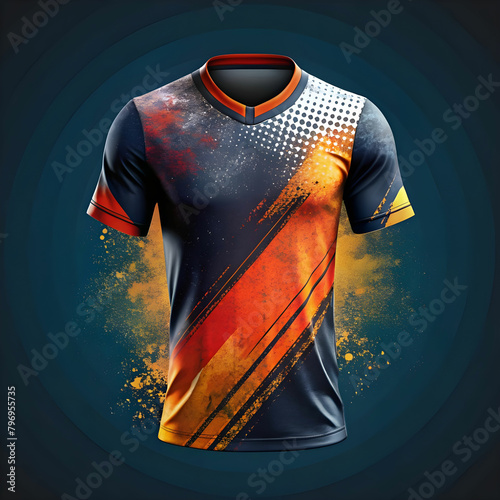 sublimation jersey design grunge abstract brush sp