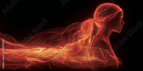 Woman in Red and Yellow