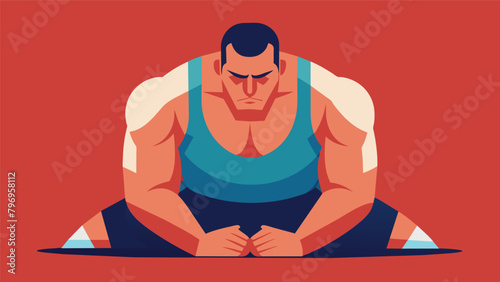 In the midst of a submission hold a fighter stays calm and focused by focusing on their breath finding the strength to escape or endure until