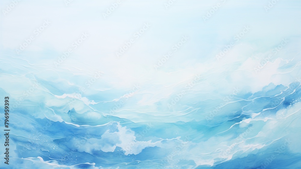 Fototapeta premium Abstract background blue ocean watercolor. Abstract ocean art. Natural Luxury.