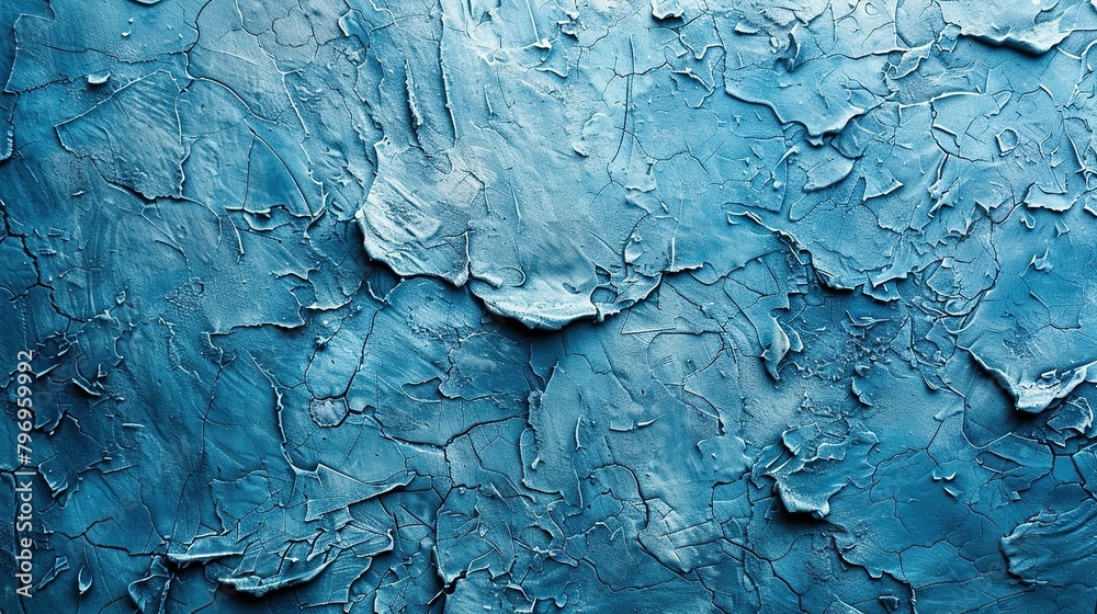 Old blue wall background, paint peeling off, building up close. Rough surface plaster texture for design. Old blue wall background, paint peeling off, building up close. Rough surface plaster texture for design.