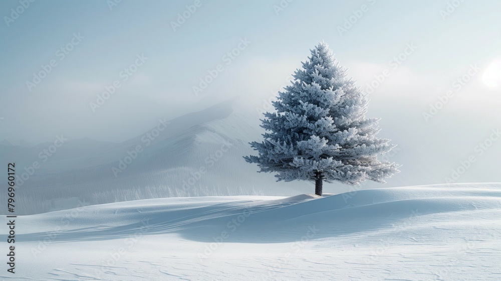 Winter's Serenity, generative ai
